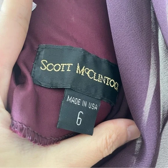 Scott McClintock vintage Low Cowl Back Gown / Dress - Picture 4 of 6